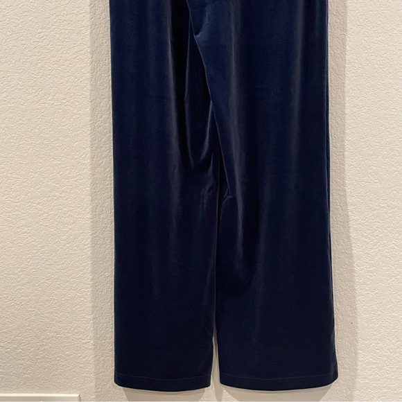 Lands’ End Blue Velour Wide Leg Pull-On Pants Size S - Picture 6 of 10